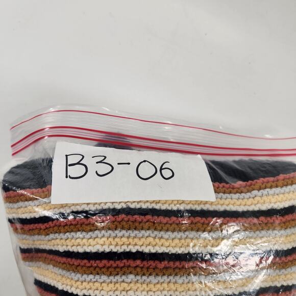 Madewell Arden V-Neck Crop Pullover Sweater Womens Small Multi Striped Knit - Picture 10 of 12